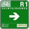 Beschilderung: Touristische Radroute Beschilderung: Touristische Radroute