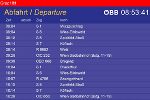 Timeboard: Abfahrtszeiten in Echtzeit © ÖBB Timeboard: Abfahrtszeiten in Echtzeit © ÖBB