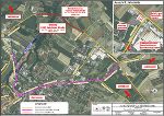 Die Umleitungsstrecke in Fürstenfeld. © Verkehrsabteilung Die Umleitungsstrecke in Fürstenfeld.
