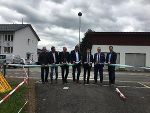 BBL-Chef Bernd Pitner, LR Anton Lang, Bgm. Stefan Hofer (v.r.) und Vertreter der Baufirma eröffneten die neue L 123.. 