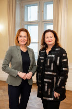 Die beiden Politikerinnen im Bild