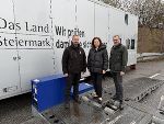 Gruppenbild in der Lanbdesprüfstelle