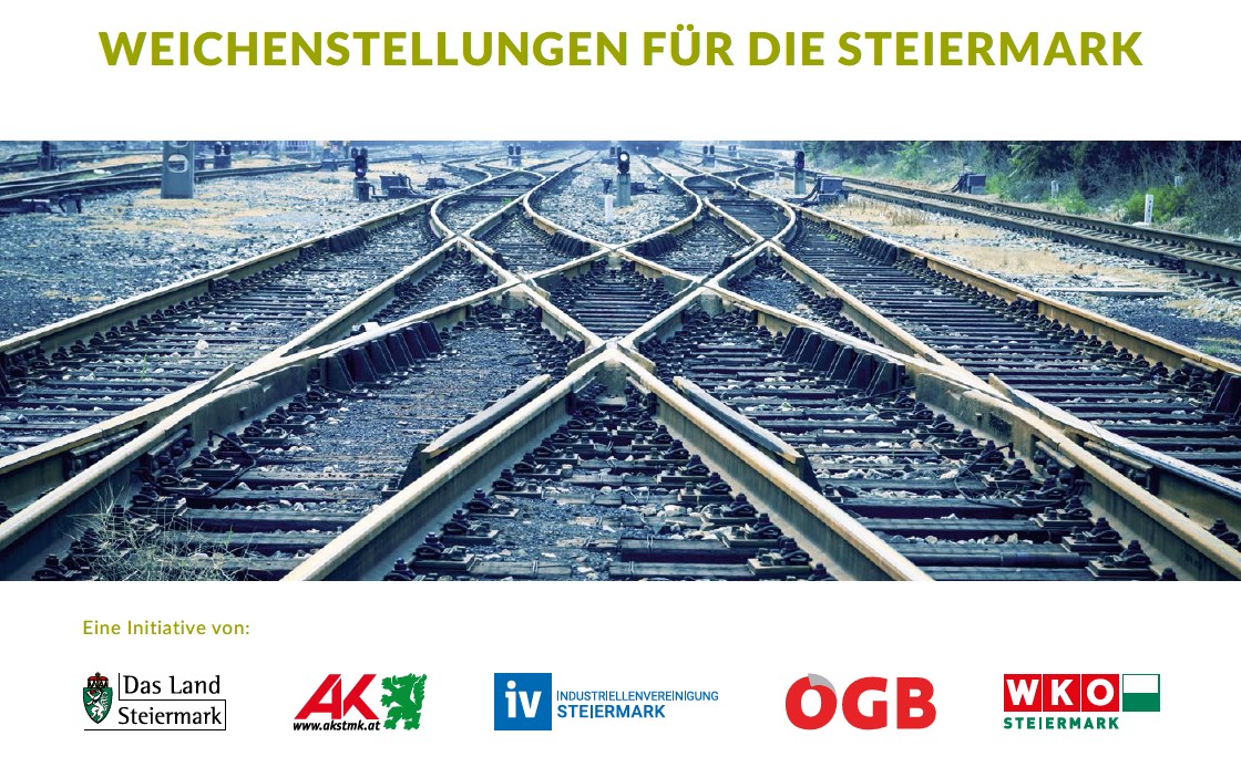 Link zur Broschüre - Weichenstellungen für die Steiermark