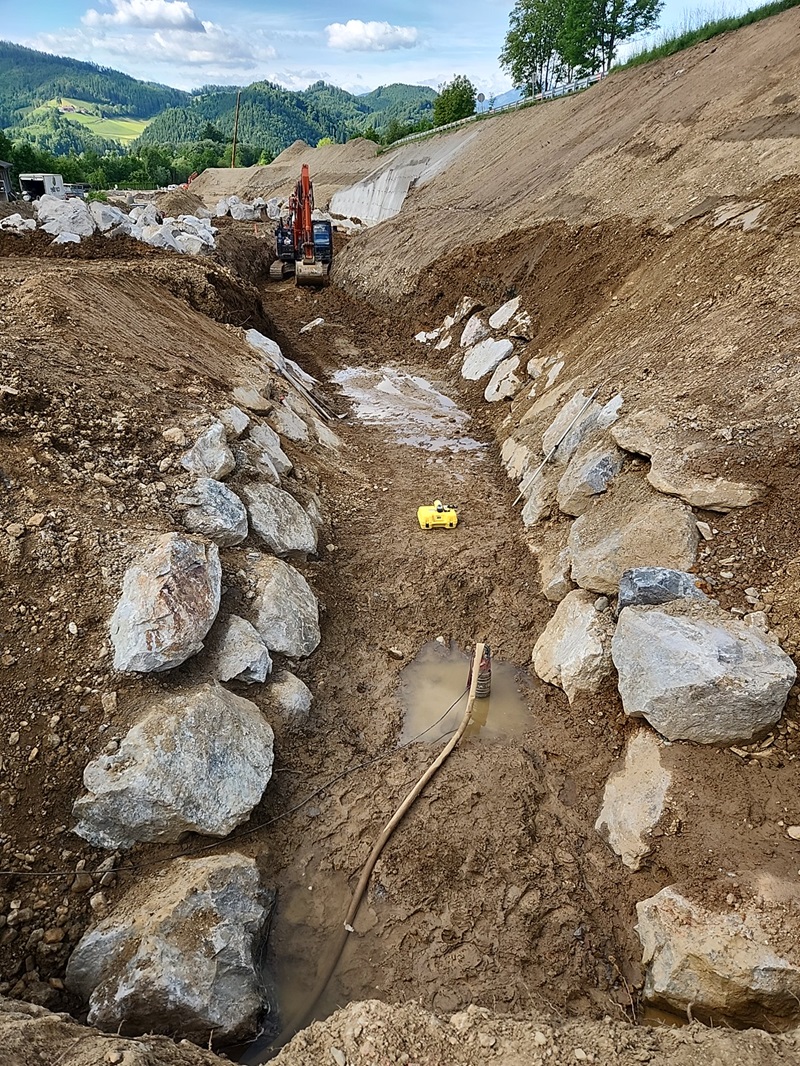 Bilder während des Baus des Projektes 2