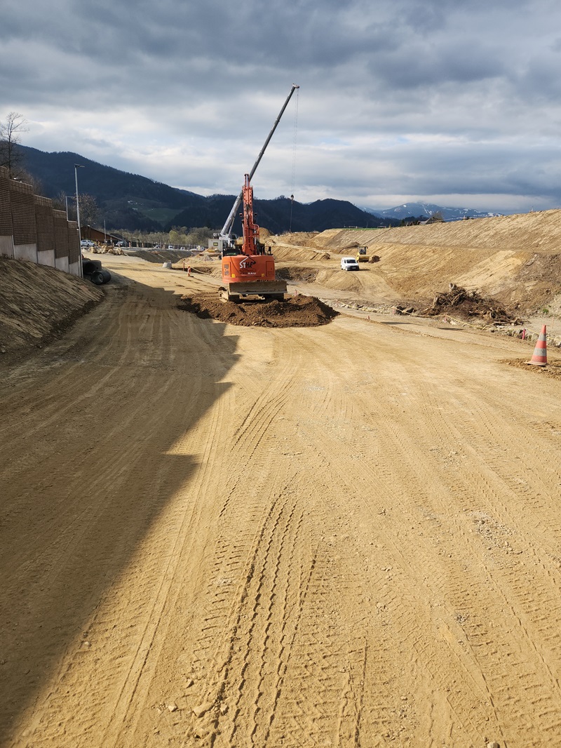 Bilder während des Baus des Projektes