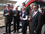 Strahlende Gesichter bei der S-Bahn-Präsentation 