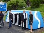 LR Mag. Edlinger Ploder bei der Eröffnung des Radhouses® am Bahnhofsgelände in Frohnleiten 