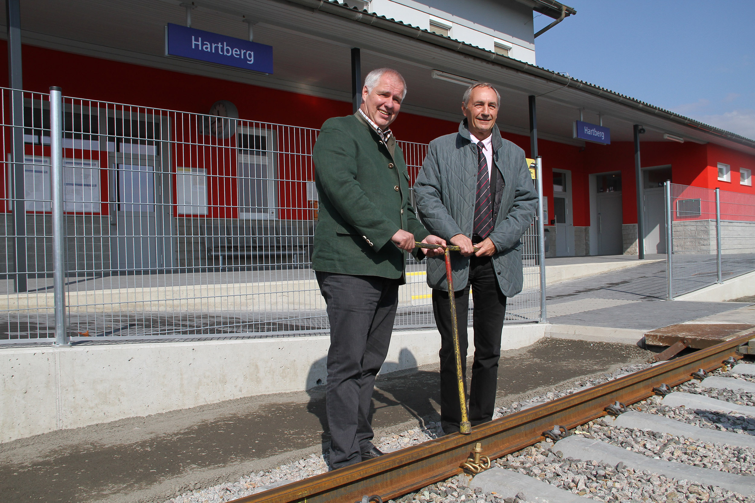 Modernisierter Bahnhof von Hartberg Verkehrs