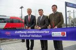 ÖBB-Infrastruktur AG Vorstandsdirektor DI Franz Bauer, Landesrat Dr. Gerhard Kurzmann, Bürgermeister Wildon Ing. Gerhard Sommer (v.l.).