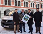 Stellten das neue Mikro-ÖV-Fördersystem des Landes vor: Bernhard Breid (Verkehrsabteilung), LR Anton Lang, LH-Stv. Michael Schickhofer und Gernot Aigner (Verkehrsabteilung, v.l.)) © Land Steiermark/Strasser Stellten das neue Mikro-ÖV-Fördersystem des Landes vor: Bernhard Breid (Verkehrsabteilung), LR Anton Lang, LH-Stv. Michael Schickhofer und Gernot Aigner (Verkehrsabteilung, v.l.))