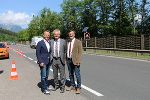 Bürgermeister Mario Abl, Landesrat Anton Lang und DI Werner Bischof von der Firma Bischof-IT (v.l.).