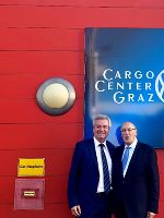 Verkehrslandesrat Anton Lang (l.) und Kurt Bodewig.