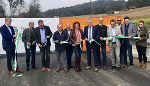Feierliches "Bandlschneidn" war bei der neuen Ottersbachbrücke angesagt. © Land Steiermark