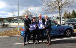 ÖBB-Regionalleiter Peter Kurnig, Landtagsabgeordnete Bernadette Kerschler, Landesrat Anton Lang und Bürgermeister Helmut Leitenberger (v.l.).