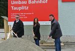 Klaus Neuper, Bürgermeister Bad Mitterndorf; Michaela Grubesa, Landtagsabgeordnete, Wolfgang Mayr, ÖBB-Projektleiter (v.l.). © ÖBB/Zitz-Maasa