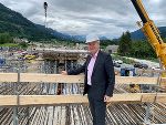 LH-Stv. Anton Lang auf der Großbaustelle in Weiz. © Land Steiermark
