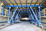 Beim "Tunnel Weiz 1" arbeitet der Schalwagen Block für Block ab. © prtrumler/Tost Beim "Tunnel Weiz 1" arbeitet der Schalwagen Block für Block ab.