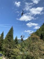 Sieben Stunden lang wurden entwurzelte Bäume abtransportiert.