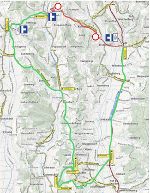 So verläuft die Umleitung während der Totalsperre. © A16