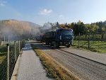 Mittlerweile ist die gesamte Fahrbahn im Sanierungsabschnitt abgefräst.