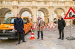 Präsentierten das Bauprogramm 2022: Landesbaudirektor Andreas Tropper, LH-Stv. Anton Lang und STED-Chef Franz Zenz (v.l.).