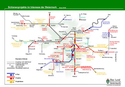 Steirische Schieneninfrastruktur_Projekte_Stand 01.2022