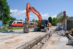 Umfangreiche Bauarbeiten laufen nicht nur am Bahnhof in Friedberg.