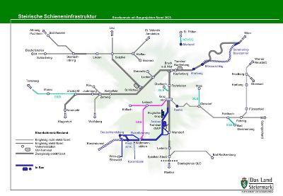 Steirische Schieneninfrastruktur in Bau_Stand 01.2023