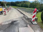 An der Schlemmerbrücke wird schon fleißig gearbeitet.