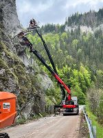 Zwischen Neuberg an der Mürz und Frein wird mit Hochdruck an den Sicherungsmaßnahmen gearbeitet.
