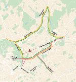 Umleitungsstrecke während der Nachtsperre der Elisabethstraße © Land Steiermark