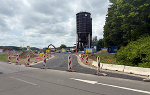 Errichtung des fünfarmigen Kreisverkehrs an der L204